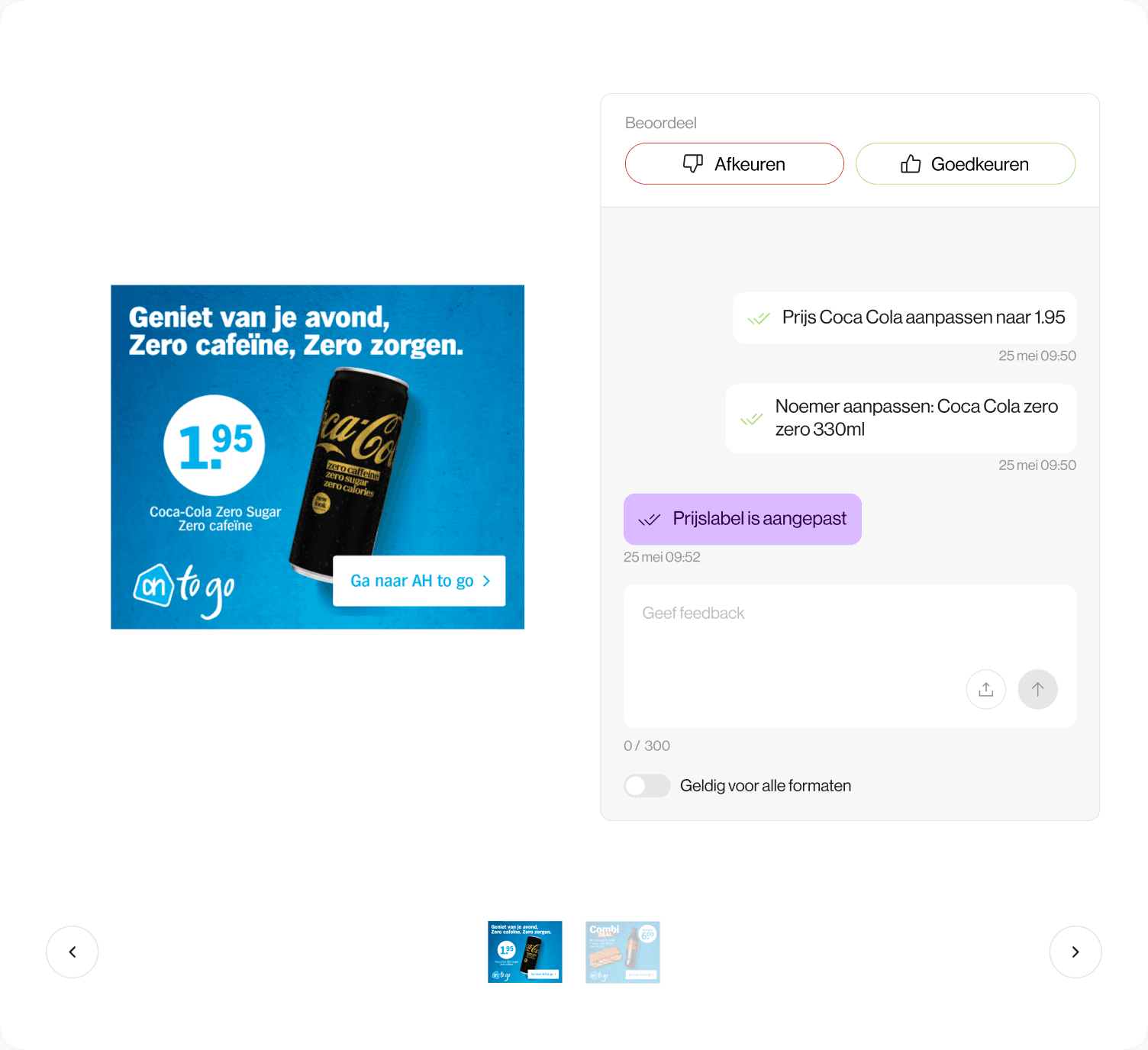 Eenvoudig feedback geven